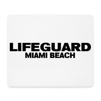 life guard miami - Mouse Pad (horizontal) - white - Front