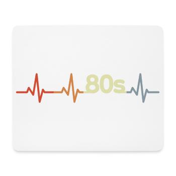 ECG des années 80 - Tapis de souris (format paysage) - blanc - Devant