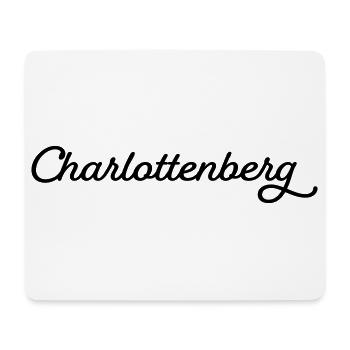 Charlottenberg noir - Tapis de souris (format paysage) - blanc - Devant