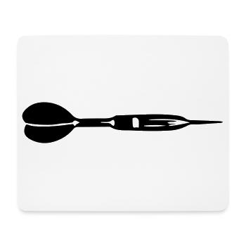Icône de fléchettes - Tapis de souris (format paysage) - blanc - Devant