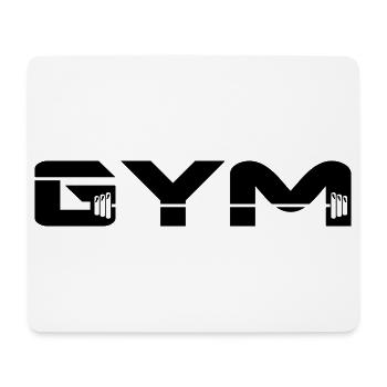 gym musculation - Tapis de souris (format paysage) - blanc - Devant
