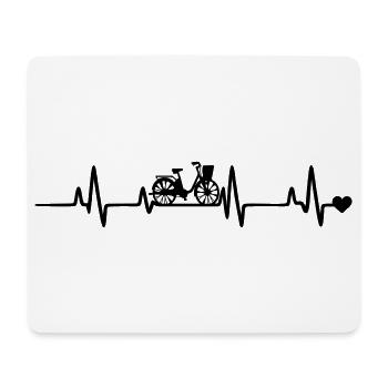  Fahrrad Radfahrer - Mousepad (Querformat) - Weiß - Vorne
