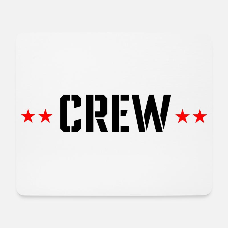 Crew with stars - Mouse Pad (horizontal) - white