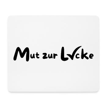 Mut_zur_Lucke - Mousepad (Querformat) - Weiß - Vorne