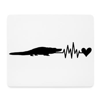 Alligator - Mouse Pad (horizontal) - white - Front