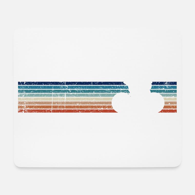 Fahrrad Vintage Retro - Mousepad (Querformat) - Weiß