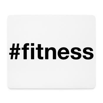 FITNESS Hashtag - Tapis de souris (format paysage) - blanc - Devant