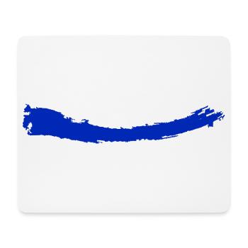 Pinsel | Brush | bleu - Mousepad (Querformat) - Weiß - Vorne