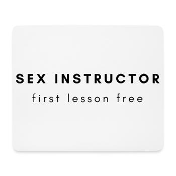 SEX INSTRUCTOR - Mouse Pad (horizontal) - white - Front