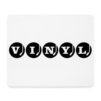 VINYL Schallplatten Design DJ - Mousepad (Querformat) - Weiß - Vorne