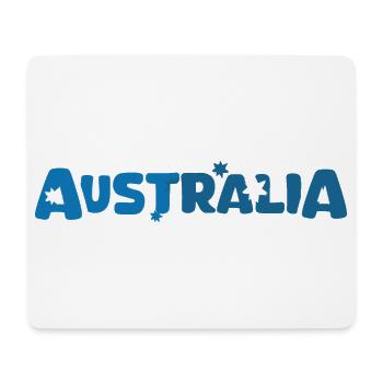 Icône d’icône d’étoile de logo de lettrage d’Australie - Tapis de souris (format paysage) - blanc - Devant