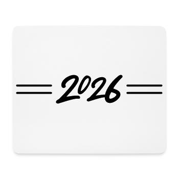 2026 Linie - Mousepad (Querformat) - Weiß - Vorne