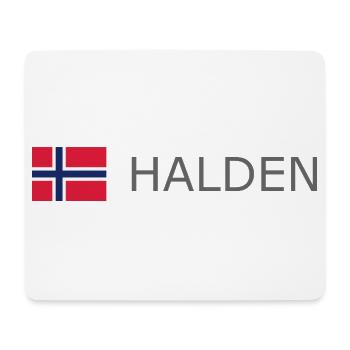 Norway Flag - Halden - Norge - Norwegen - Mouse Pad (horizontal) - white - Front