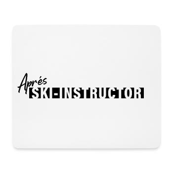 Après Ski Instructor – First Lesson Free - Mouse Pad (horizontal) - white - Front