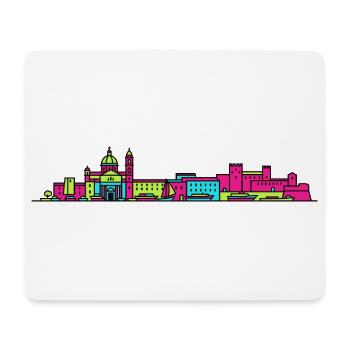 Bari City Skyline Old Town Modern Line Art - Mousepad (Querformat) - Weiß - Vorne
