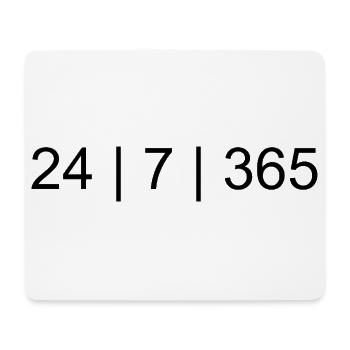 24/7/365 – Focus. Discipline. Lifestyle. - Mouse Pad (horizontal) - white - Front
