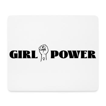 girl power - Mouse Pad (horizontal) - white - Front