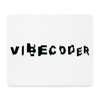 VibeCoder Glitch Neon - Mouse Pad (horizontal) - white - Front