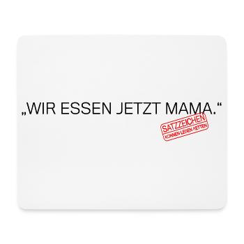 Satzzeichen Retten Leben Spruch - Mousepad (Querformat) - Weiß - Vorne