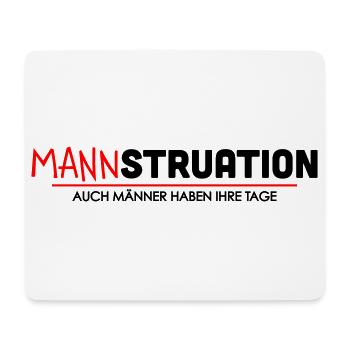 Mannstruation Maenner Tage Spruch - Mousepad (Querformat) - Weiß - Vorne
