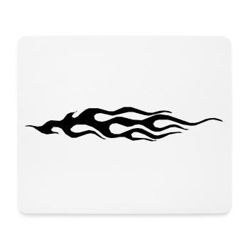 Flame - Mouse Pad (horizontal) - white - Front