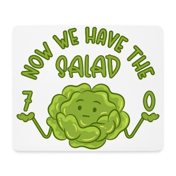 70 Now we have the salad - Geschenk 70. Geburtstag - Mousepad (Querformat) - Weiß - Vorne