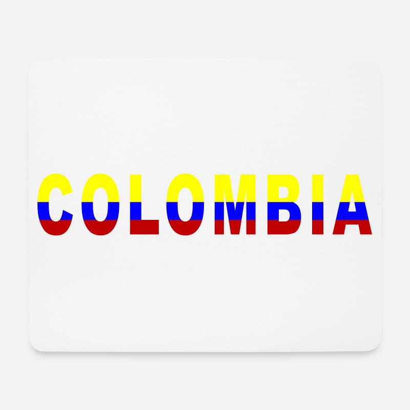 Colombia Design - Mousepad (Querformat) - Weiß