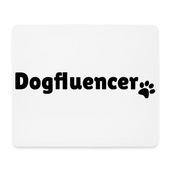 Cadeau design d'influenceur Dogfluencer - Tapis de souris (format paysage) - blanc - Devant