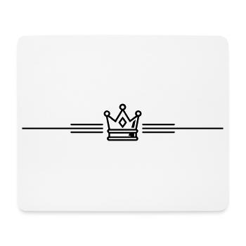 Ligne de la couronne - Tapis de souris (format paysage) - blanc - Devant