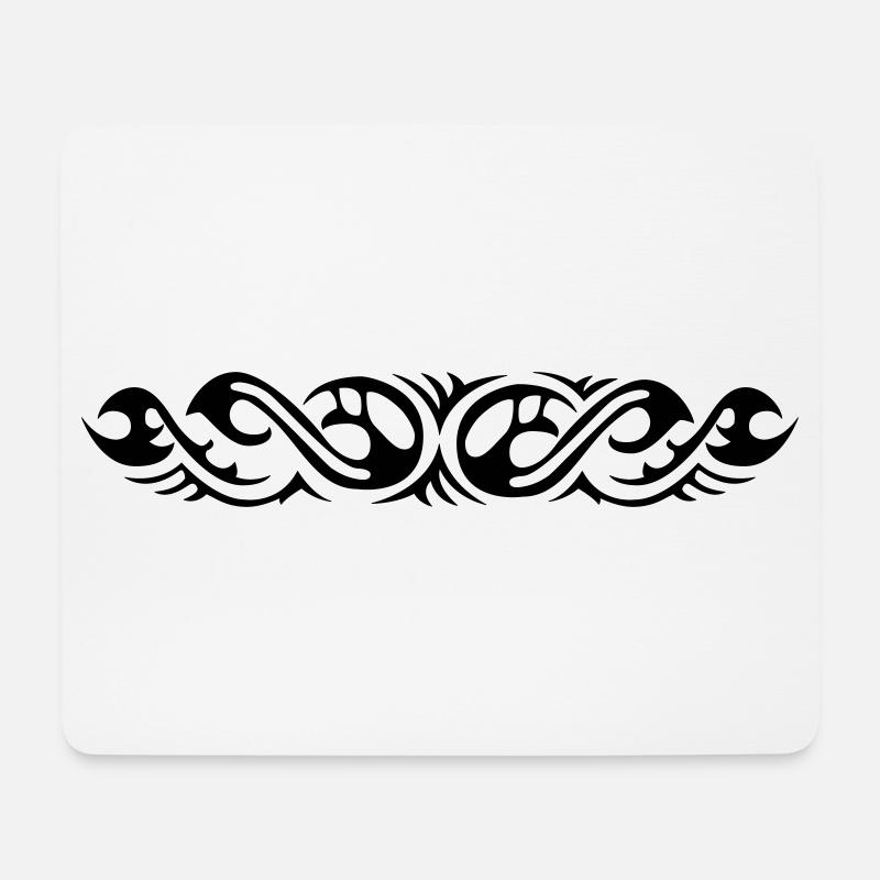 Tribal 7 von Helfspawn - Mousepad (Querformat) - Weiß