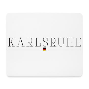 T-shirt de fan de Karlsruhe – Pour de vrais fans - Tapis de souris (format paysage) - blanc - Devant