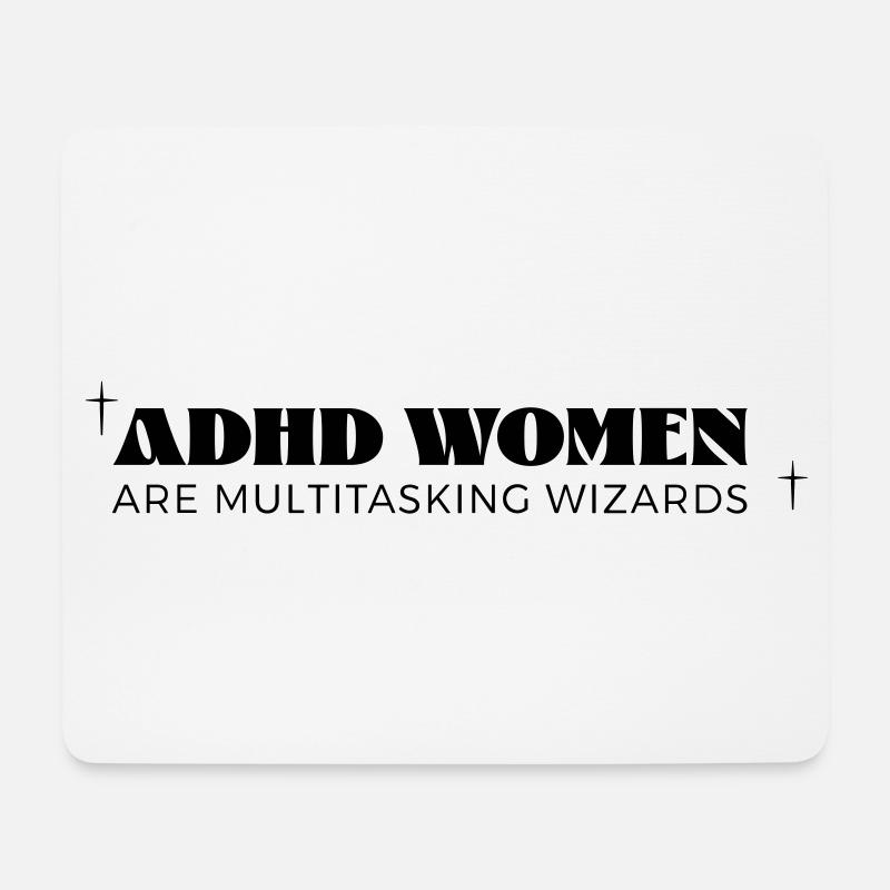 Femmes TDAH - Tapis de souris (format paysage) - blanc