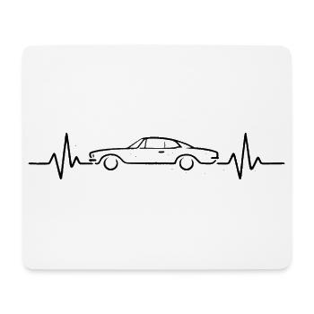 Authentischer Vintage-Schreibstil - Mousepad (Querformat) - Weiß - Vorne