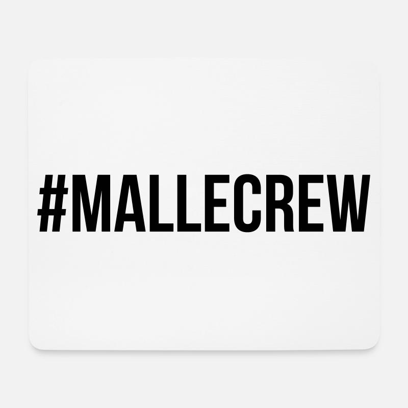 Mallecrew - Tapis de souris (format paysage) - blanc