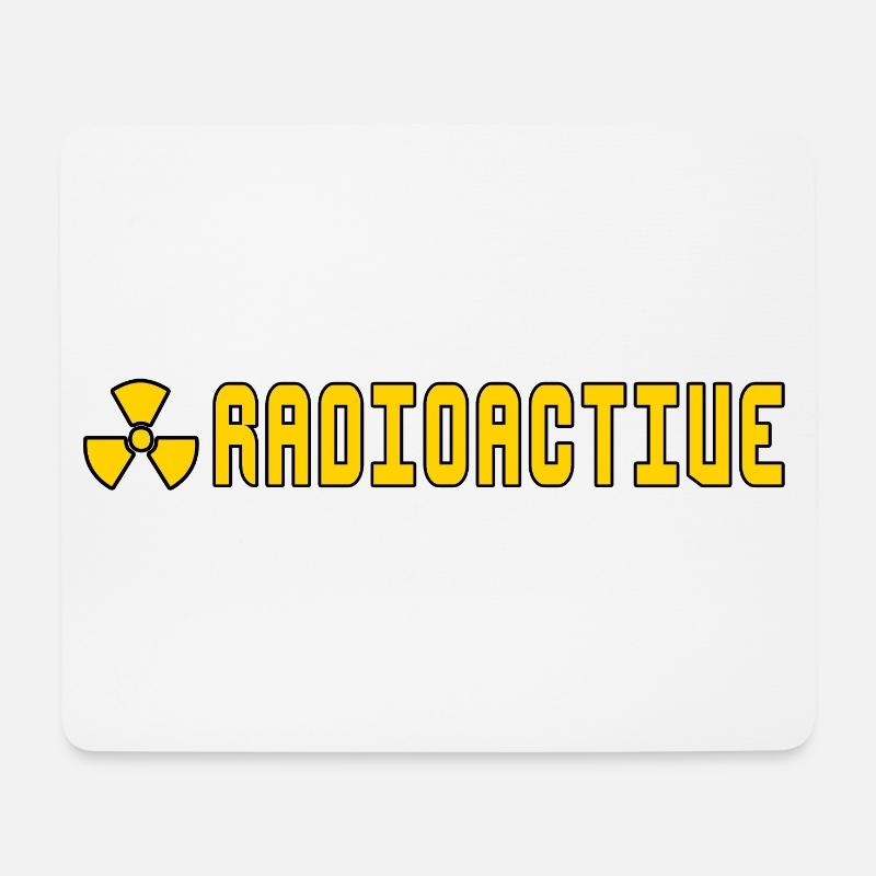 radioaktiv - Mousepad (Querformat) - Weiß
