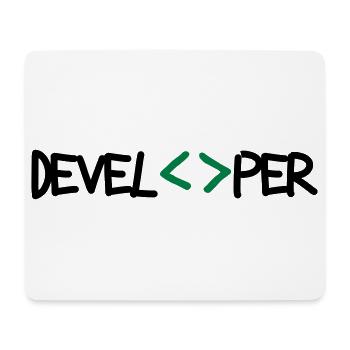 [ Developper ] - Tapis de souris (format paysage) - blanc - Devant