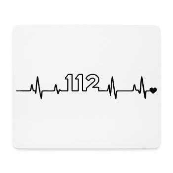 Fire Brigade 112 - Mouse Pad (horizontal) - white - Front