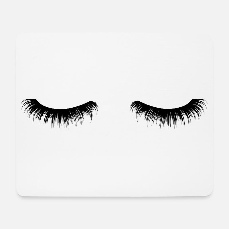 Abstraktes Farbenspiel auf Leinwand - Mousepad (Querformat) - Weiß