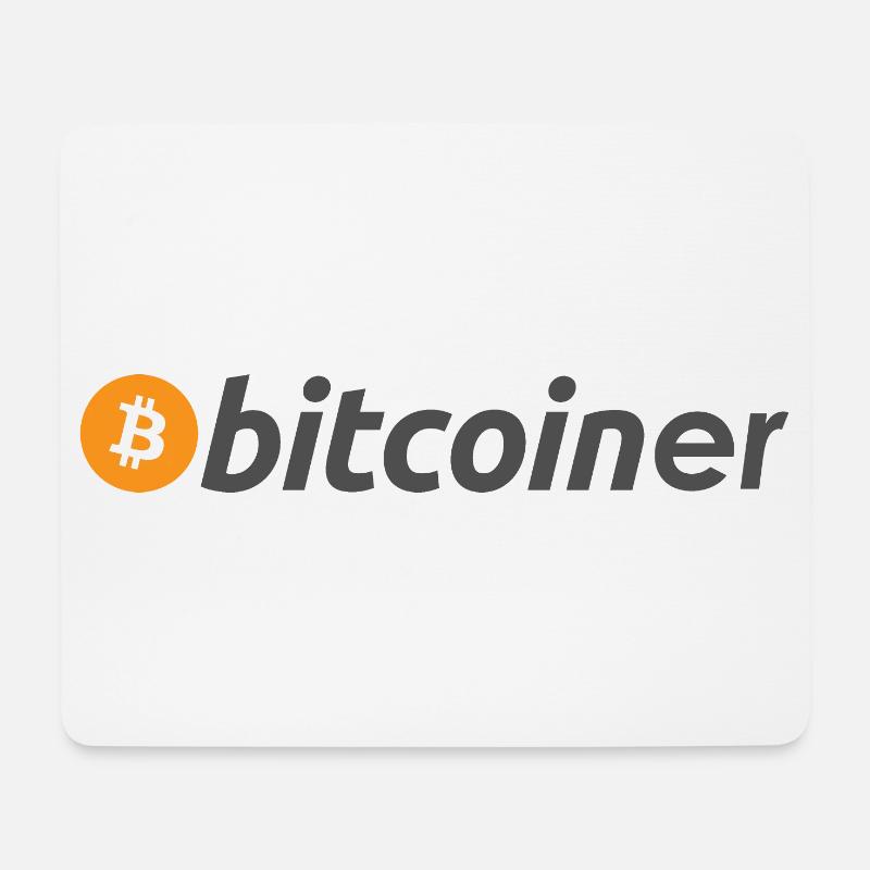 bitcoiner - Mousepad (Querformat) - Weiß