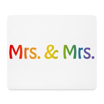 Rainbow Mrs and Mrs 1 - Mouse Pad (horizontal) - white - Front