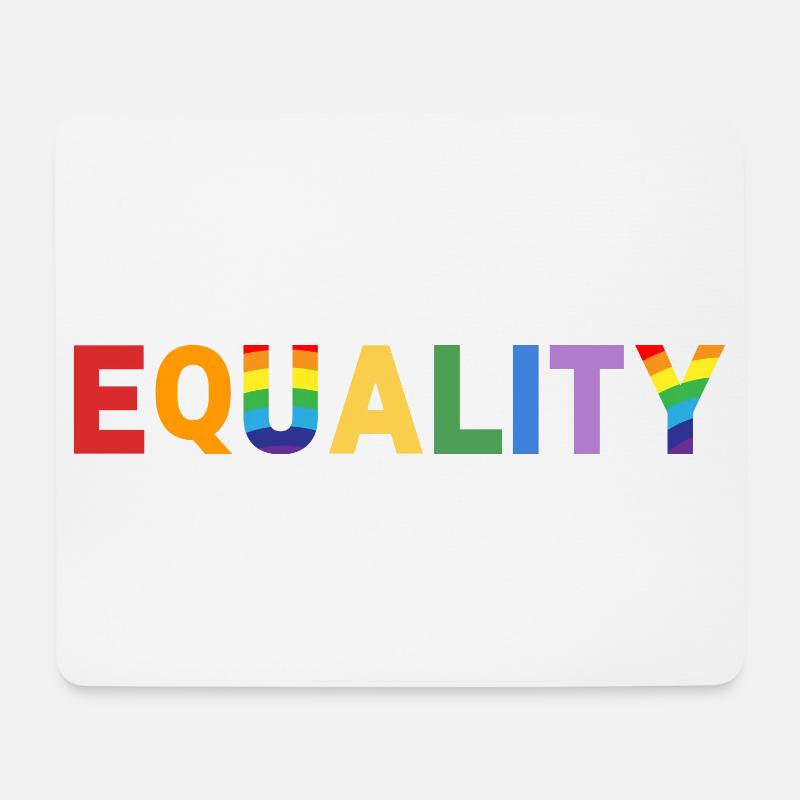 equality - Mousepad (Querformat) - Weiß