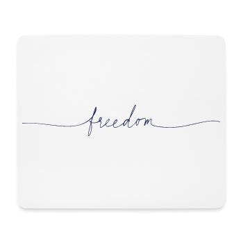 Liberté - Tapis de souris (format paysage) - blanc - Devant