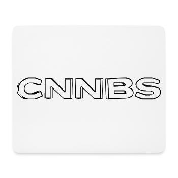 CNNBS Black by Falsches Design - Mousepad (Querformat) - Weiß - Vorne