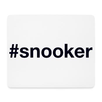 Snooker Billard - Mousepad (Querformat) - Weiß - Vorne
