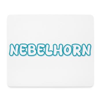 Nebelhorn Schriftzug - Mousepad (Querformat) - Weiß - Vorne