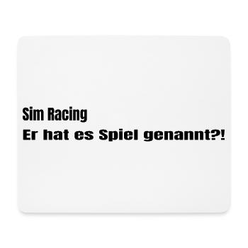 Er hat es Spiel genannt - Mousepad (Querformat) - Weiß - Vorne