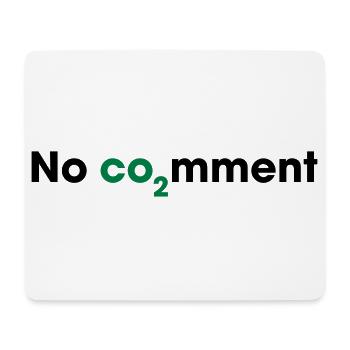 No CO2 Comment – Saubere Energie Statement - Mousepad (Querformat) - Weiß - Vorne