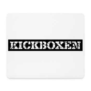 Kickboxen - Mousepad (Querformat) - Weiß - Vorne
