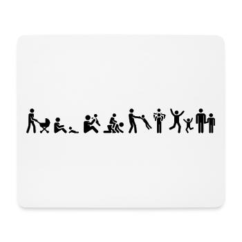 Bester Vater, Vater und Sohn, Vater und Sohn, Vater - Mousepad (Querformat) - Weiß - Vorne