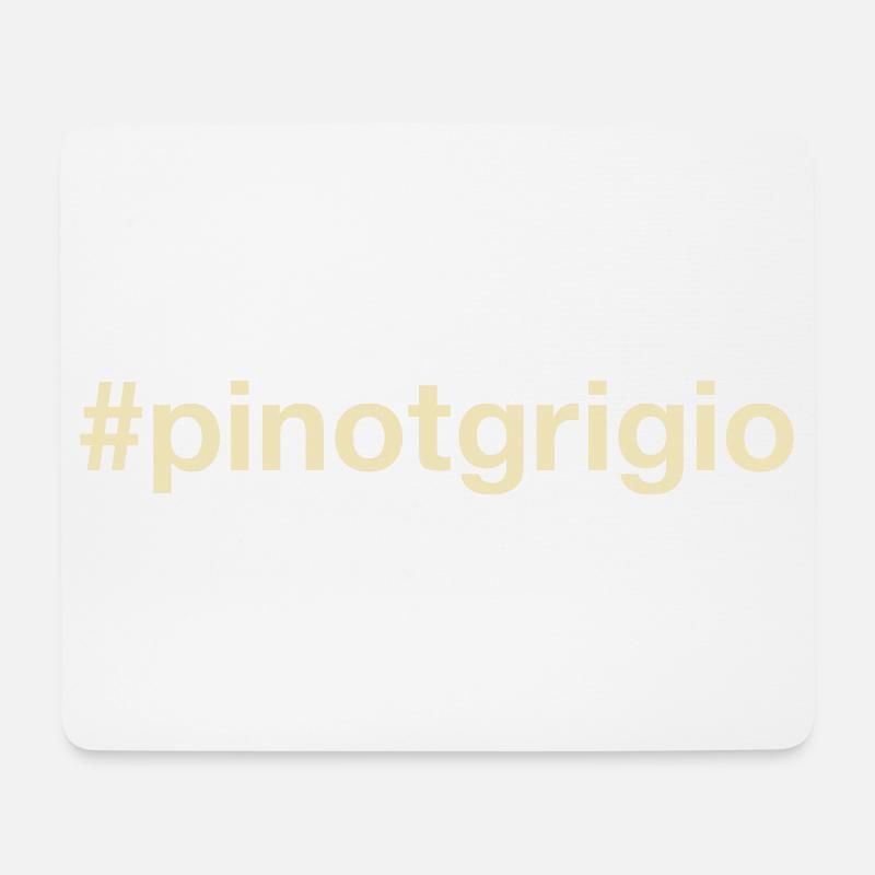 PINOT GRIGIO - Weißwein - Wein - Sommelier - Mousepad (Querformat) - Weiß